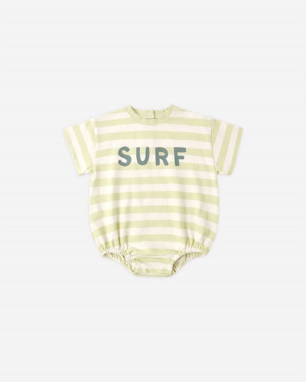 NEW RYLEE + CRU kid's relaxed bubble romper in citron/surf town
